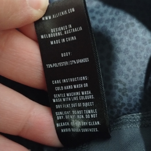 AllFenix Blue Snake Print Compression Leggings Size Medium - Picture 7 of 7